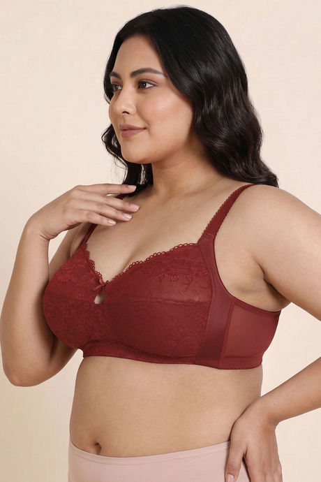Zivame True Curv Double Layered Non Wired 3/4th Coverage Sag Lift Bra - Sundried Tomato — image 3